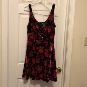 Velvety soft floral dress